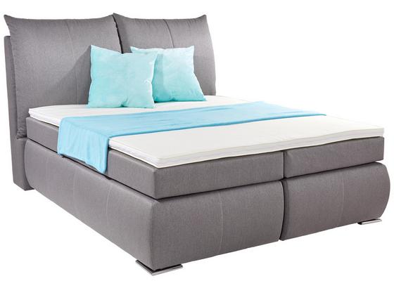 Postel Boxspring Roma - šedá, Konvenční, textil (180/200cm) Postel Boxspring Roma - šedá, Konvenční, textil (180/200cm)
