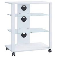 Tv-rack Folas B: 60 Cm Weiß Mit Kabeldurchlass - Weiß, Basics, Holzwerkstoff/Kunststoff (60/70/41cm) - MID.YOU