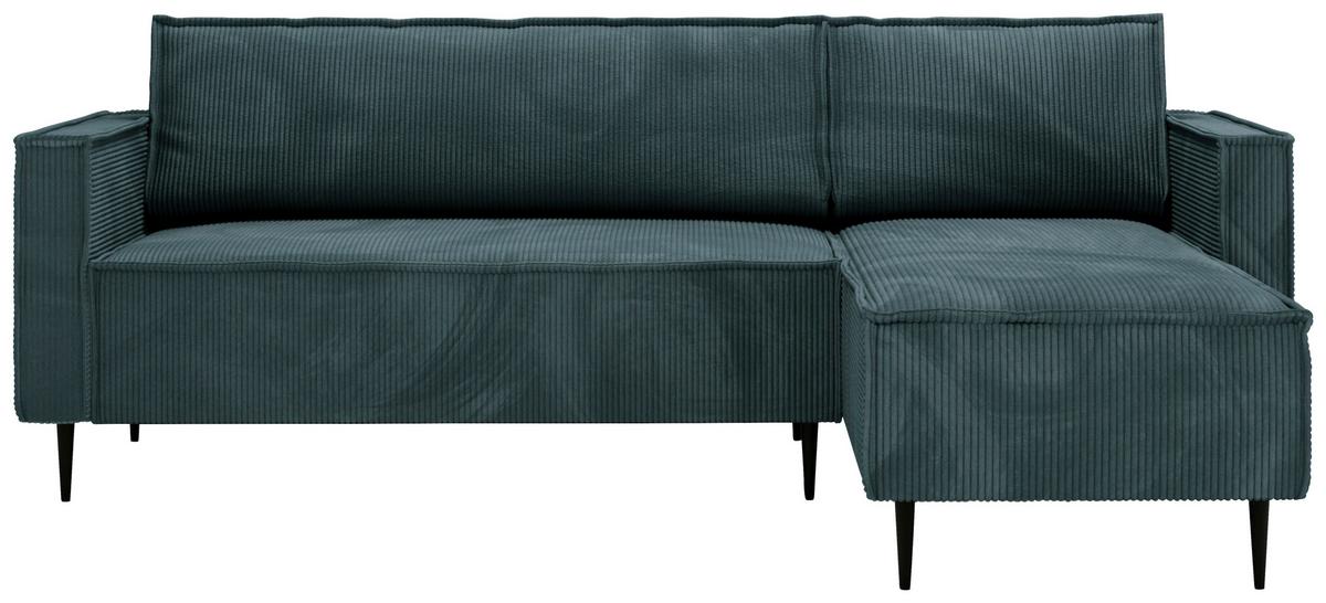 Ranger Petrol S: 223x151 Cm - Petrol/Schwarz, Design, Textil (223/151cm) - Livetastic