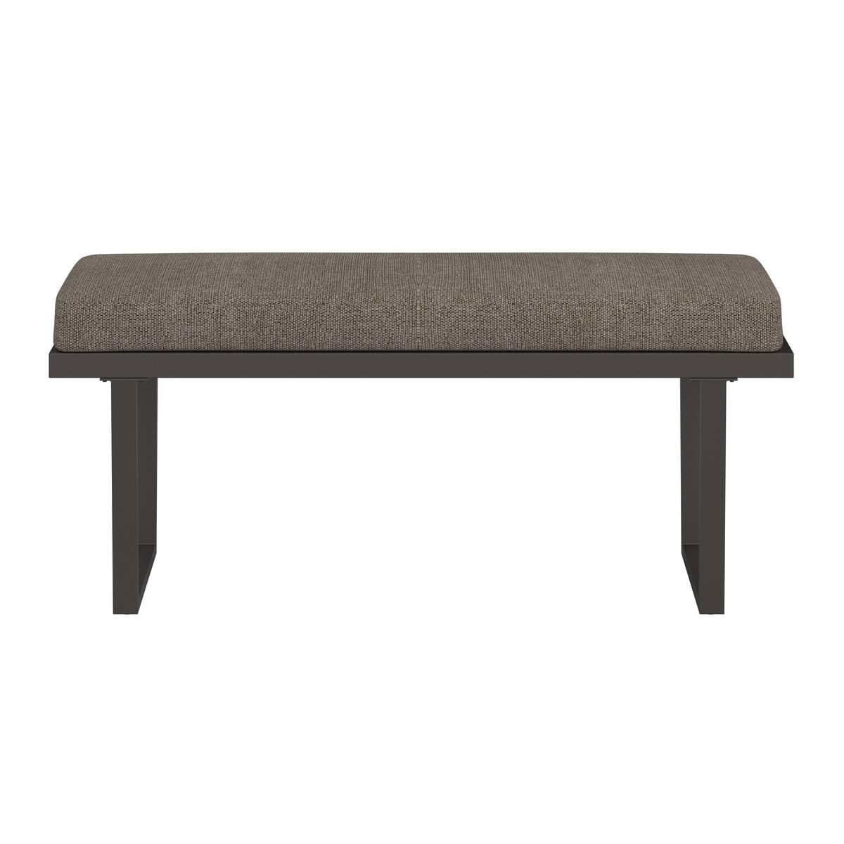 Loungegarnitur Bologna - Anthrazit/Braun, MODERN, Glas/Kunststoff (256/198cm) - Beldano