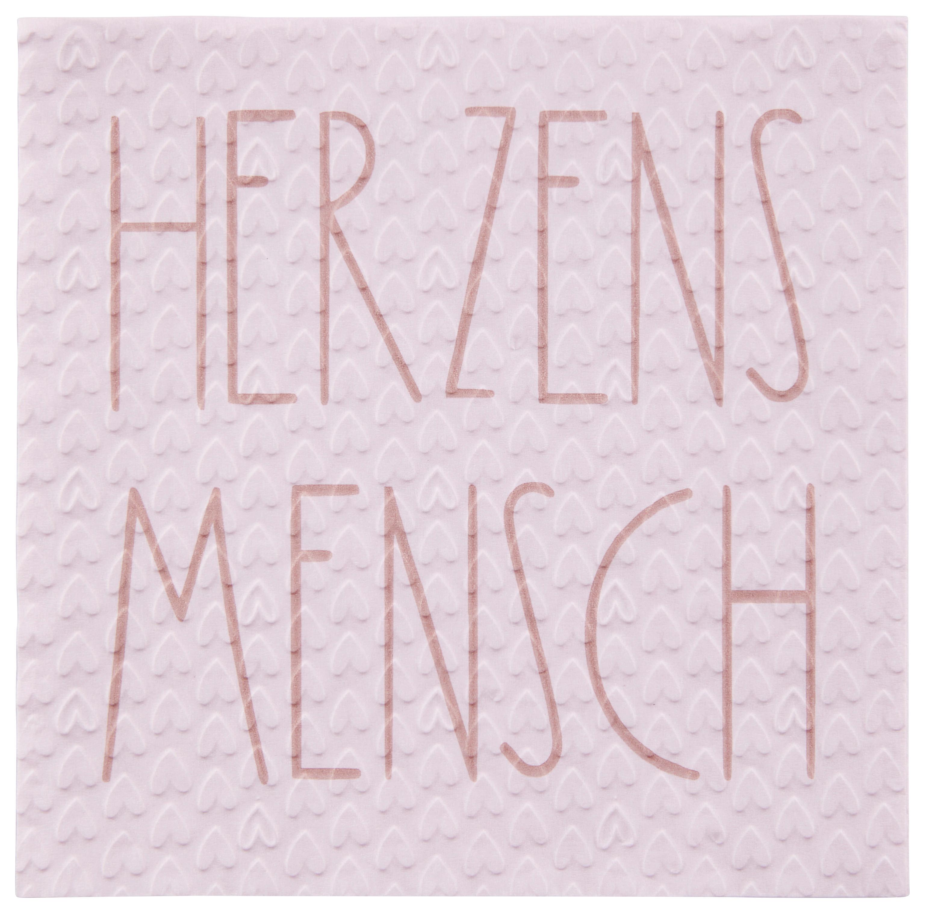 Serviette 2045976 Aamu - Beige/Rosa, Papier (17/17/3cm)