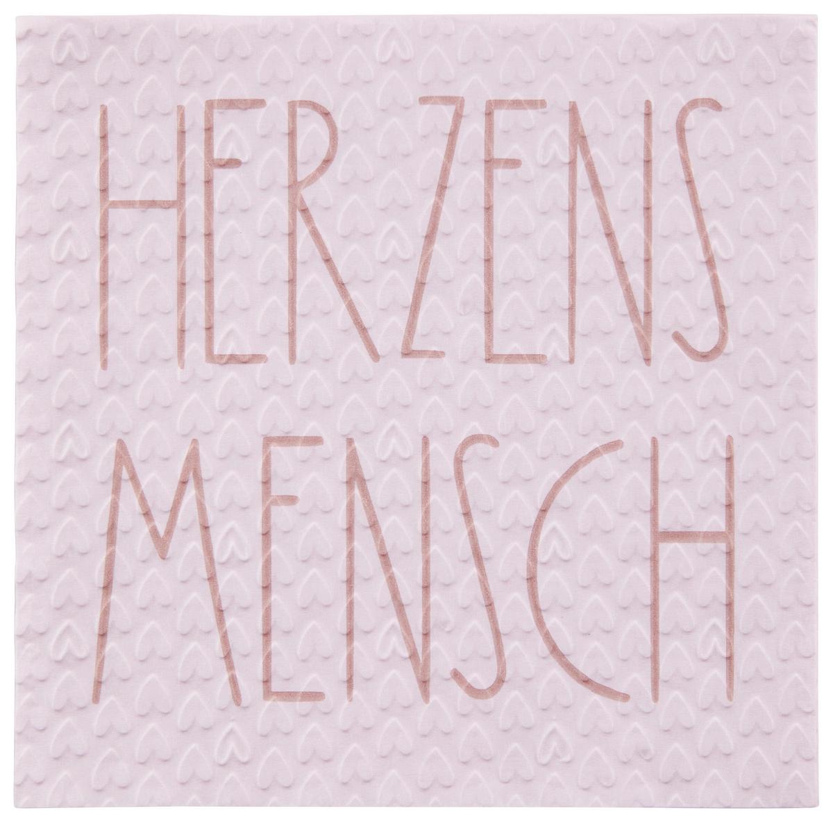 Serviette 2045976 Aamu - Beige/Rosa, Papier (17/17/3cm)