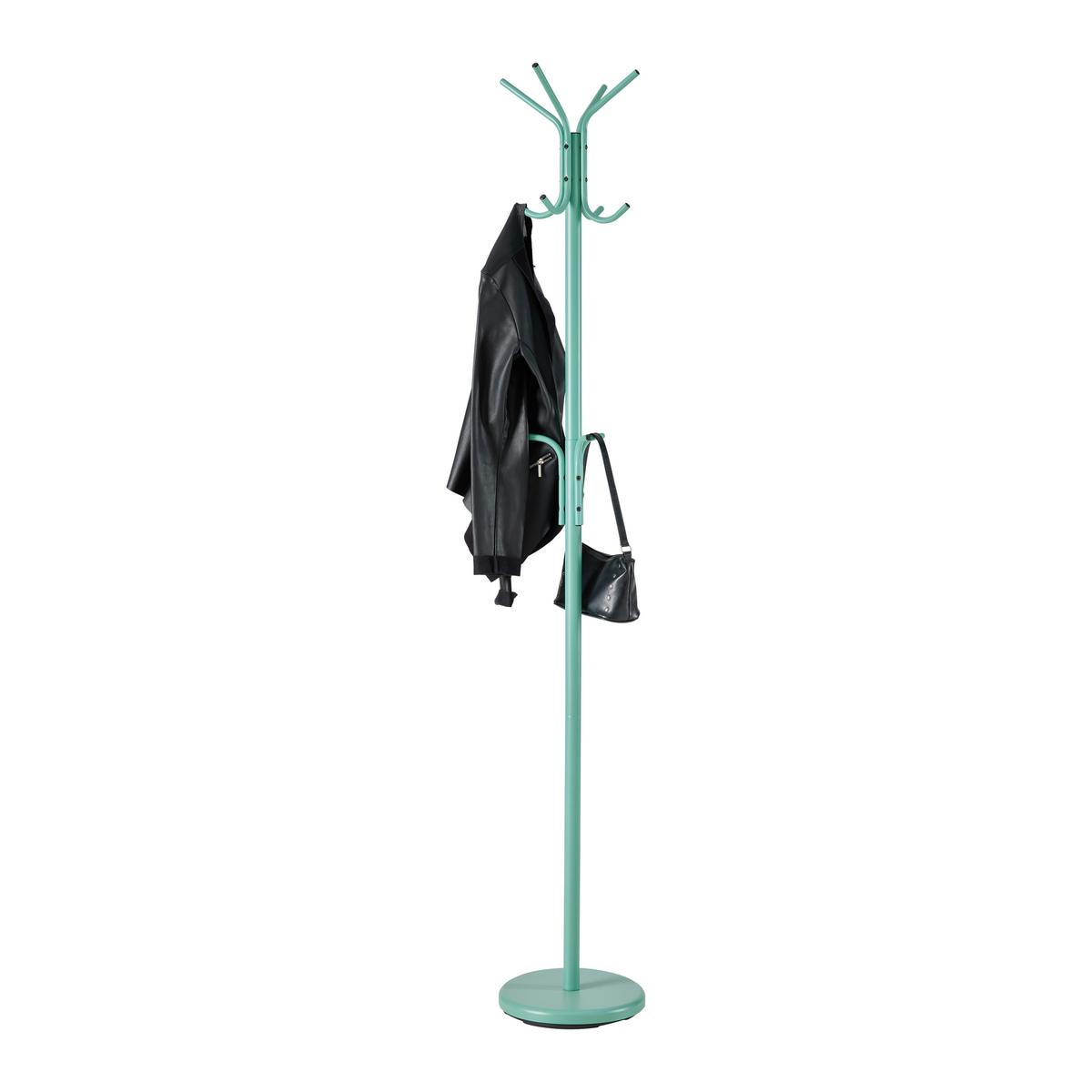 Vešiak na šaty Lugo zelená - zelená, Moderní, kov (28/178/28cm) - Mömax