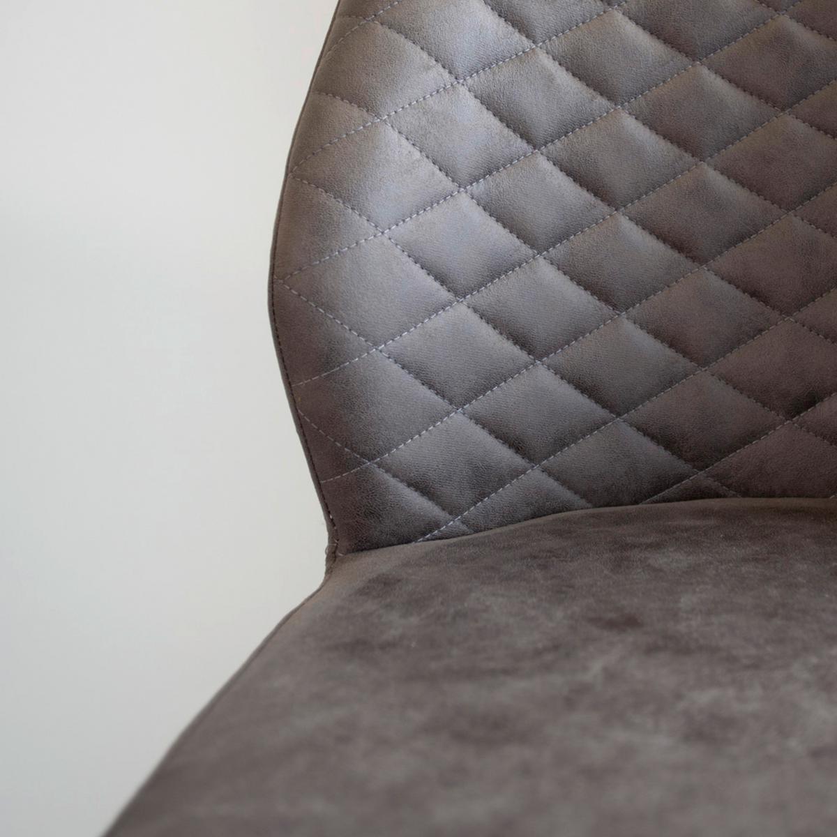 Barhocker-set Grayson - Anthrazit/Schwarz, KONVENTIONELL, Textil/Metall (42/114/52cm) - MID.YOU