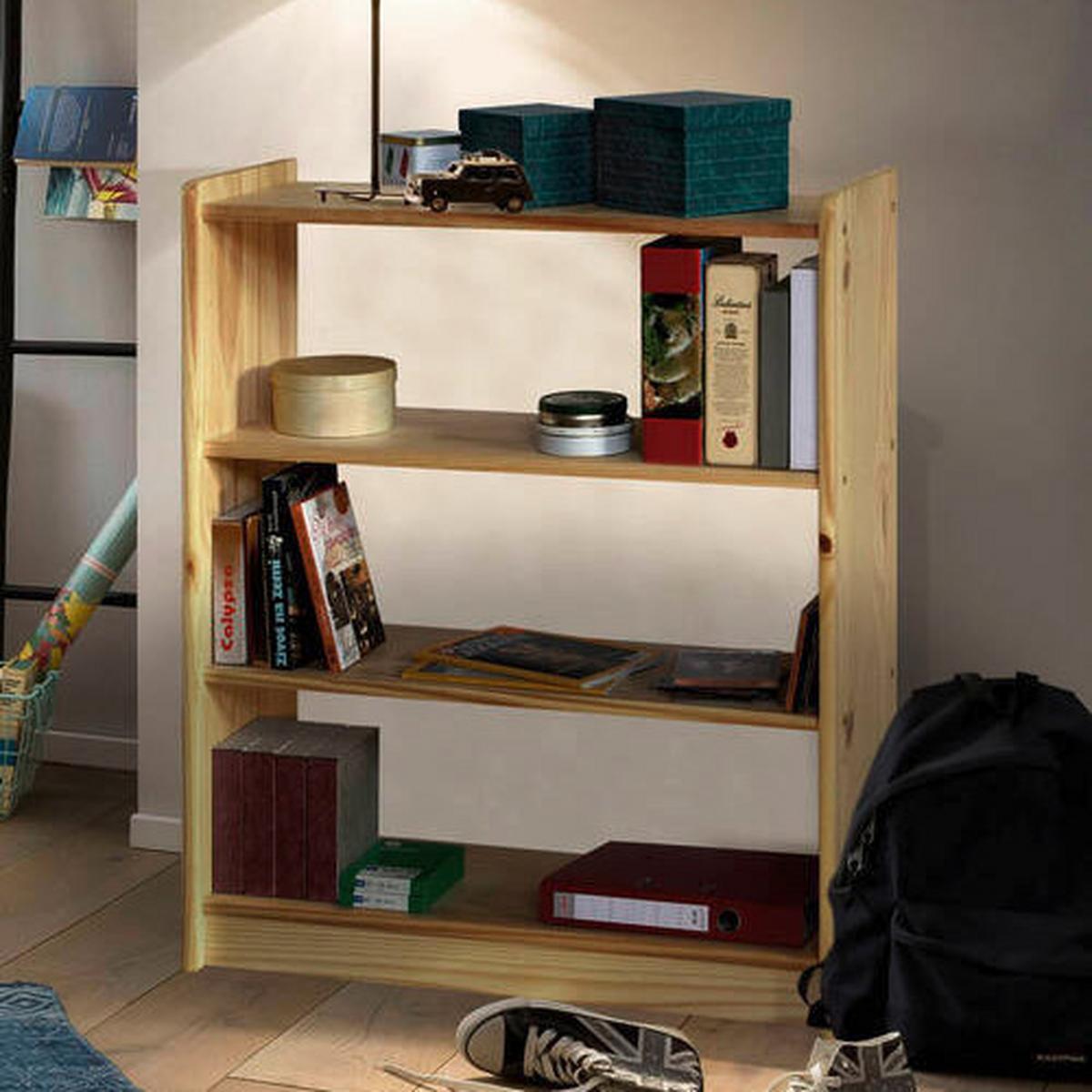 Standregal Naturfarben B: 80cm - Naturfarben, Natur, Holz (80/100/30cm) - Livetastic