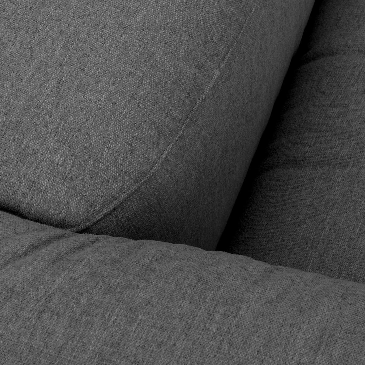 Ecksofa Lena Anthrazit Flachgewebe - Anthrazit, Design, Textil (175/73/100cm) - Max Winzer