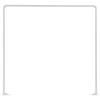Duschvorhangstange Weiß 2 Eckverbindungen L: 91 Cm - Weiß, Metall (91cm)