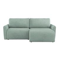 Ecksofa mit Schlaffunktion Josh Salbeigrün 229x146 cm - Salbeigrün, Trend, Textil (229/146cm)