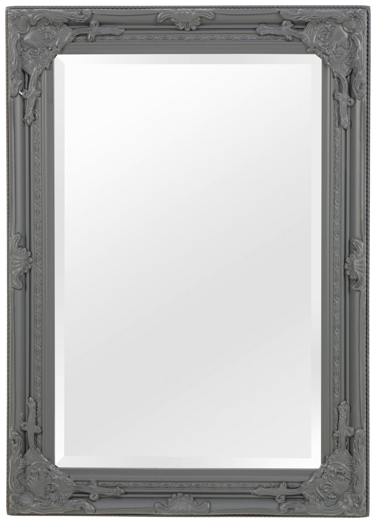 Wandspiegel Walter 2 - Anthrazit, Trend, Glas/Holzwerkstoff (50/70/3,5cm)