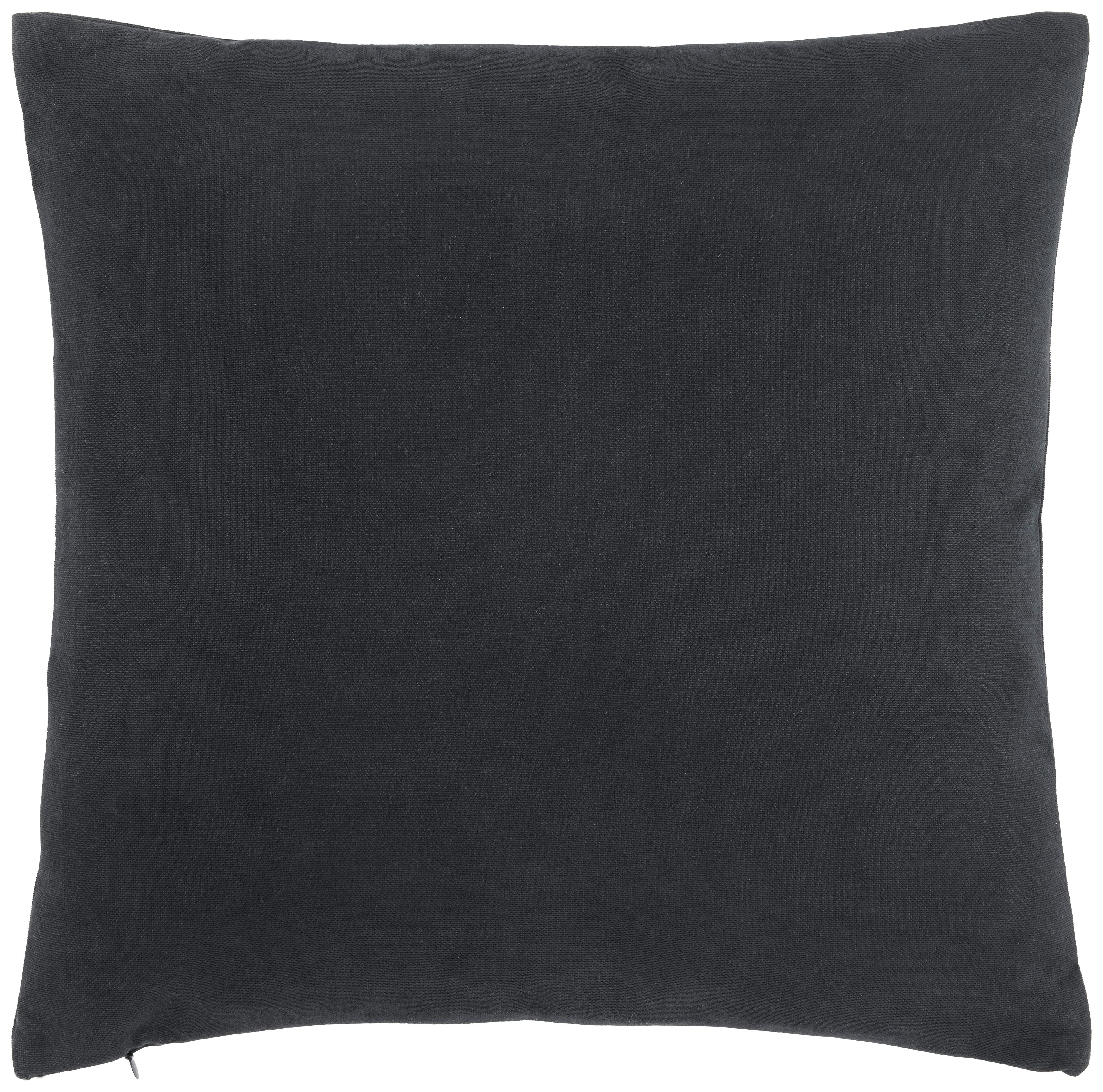 Dekoračný vankúš Lexi, 45/45cm, čierna - čierna, Moderný, textil (45/45cm) - Modern Living