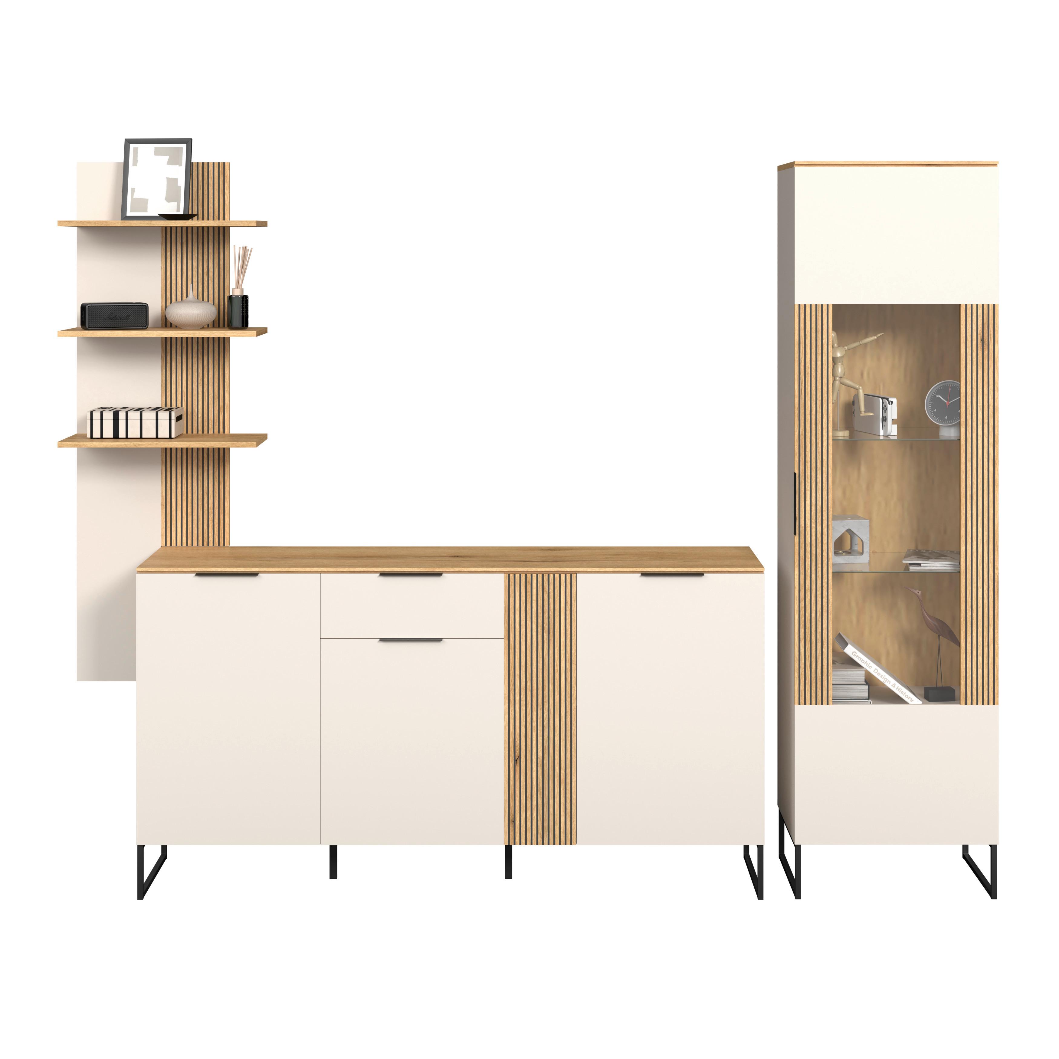 Stapelprogramm King Eichefarben/Kaschmir B:280,2cm