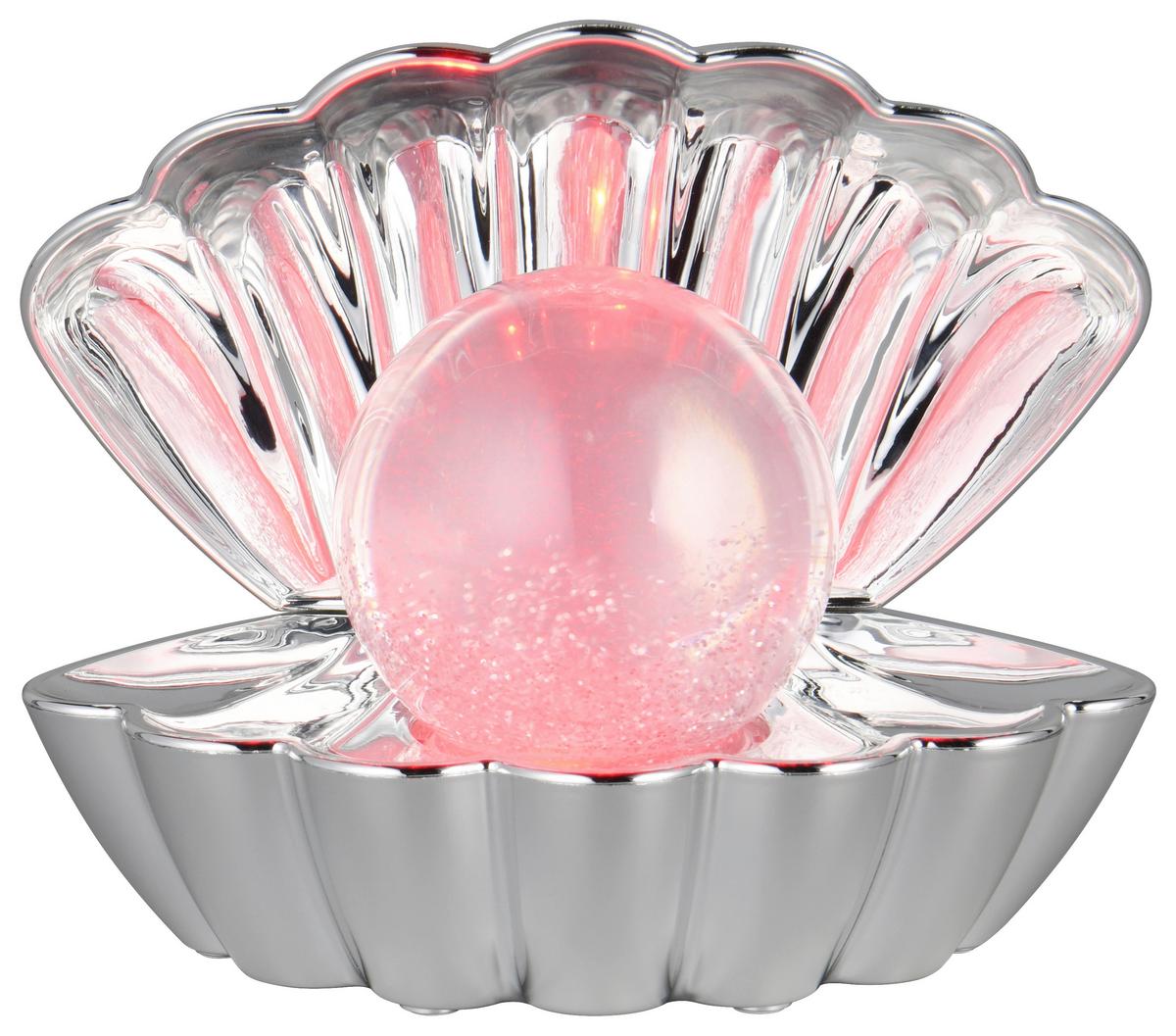 LED-Dekoleuchte Shelly - Chromfarben, Basics, Kunststoff/Metall (17,5/14,5/12,5cm) - Luca Bessoni