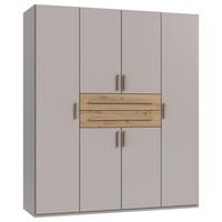 Šatníková skriňa LUMIO, šírka 180 cm - kašmírová/dub artisan, Konventionell, kompozitné drevo/plast (180/208/58cm) - Modern Living