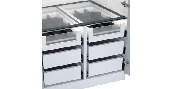 Inneneinteilung Kleiderschrank Unit Weiß, für 3 Schubladen - Weiß, MODERN, Holzwerkstoff (46,5/52/54,4cm) - Ondega