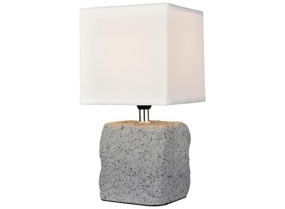 Stolová Lampa Lucy Max. 60 Watt - sivá, Štýlový, keramika (14,5/28/14,5cm) - Modern Living Stolová Lampa Lucy Max. 60 Watt - sivá, Štýlový, keramika (14,5/28/14,5cm) - Modern Living