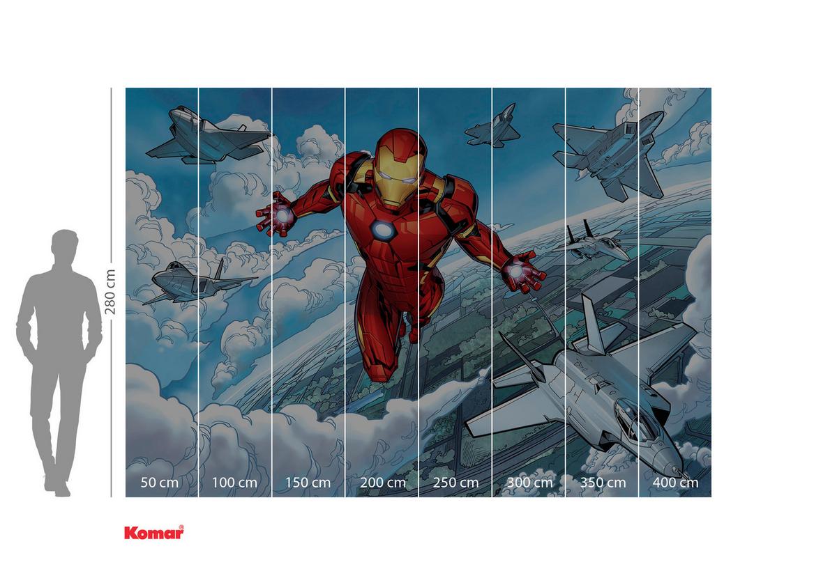Fototapete Iron Man Flight - Multicolor, Trend (400/280cm)