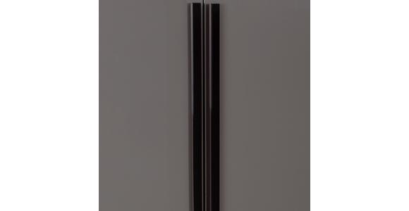 Schrankgriff Unit L:104cm Kunststoff Schwarz Glänzend - Schwarz, MODERN, Kunststoff (103,5/2,8/2cm) - Ondega