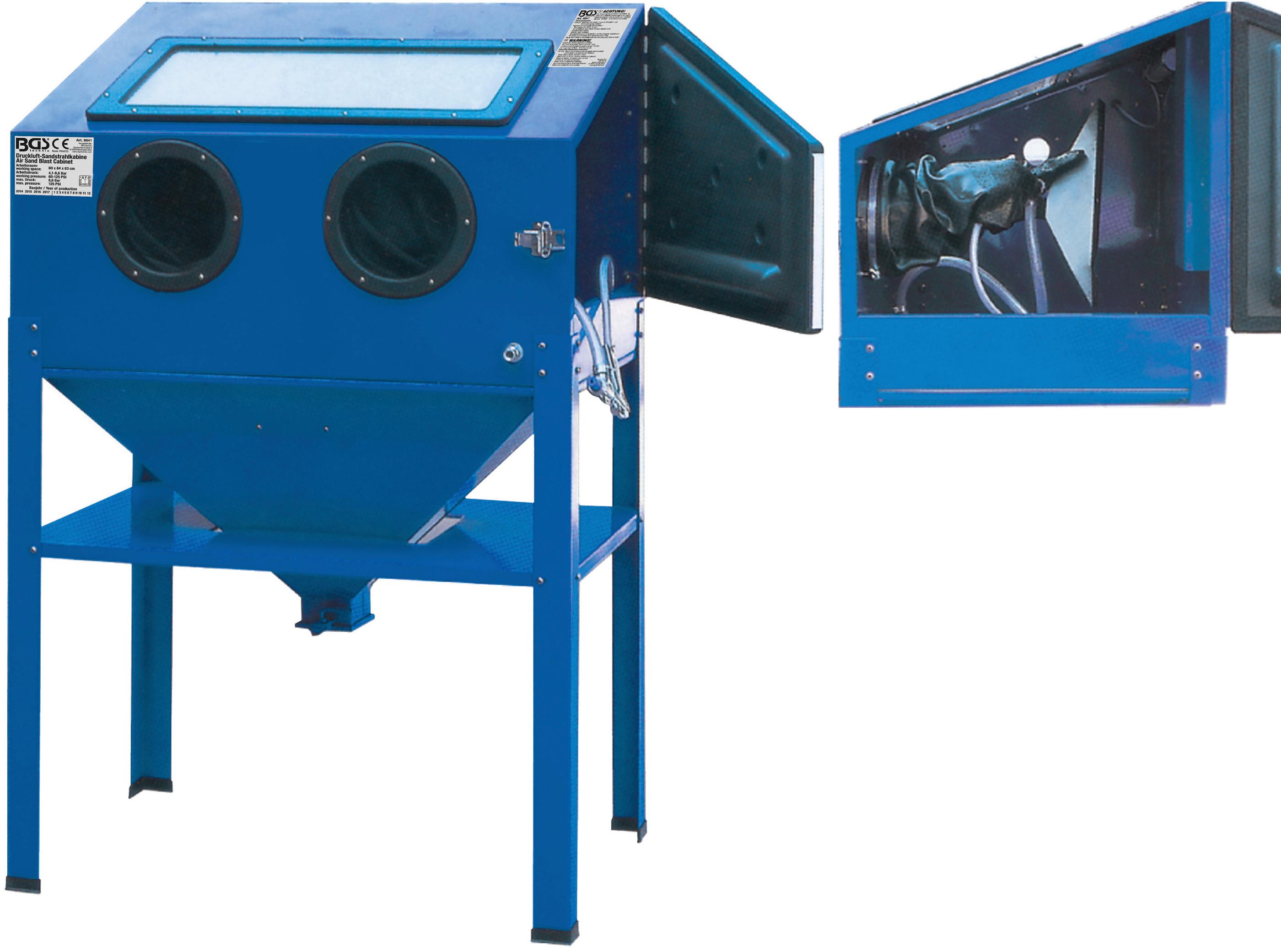 Druckluft-sandstrahlkabine 8841 - Blau, Basics (86/139/57cm)