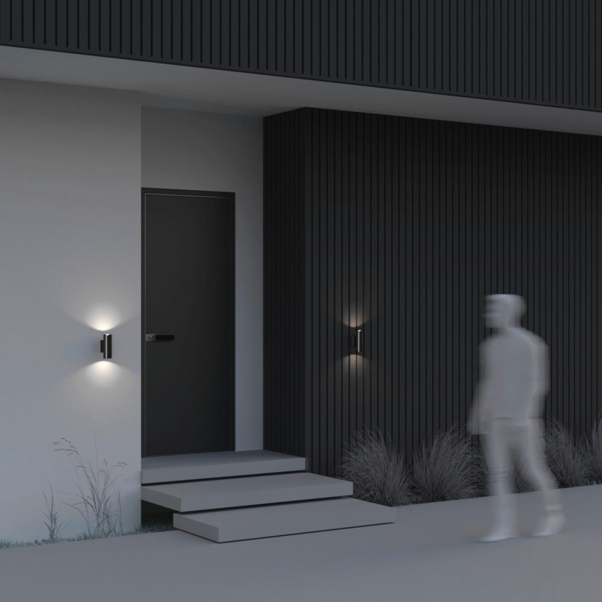 Wandleuchte Bowery - Schwarz, Basics, Glas/Metall (6,4/18/11,5cm) - MAYTONI