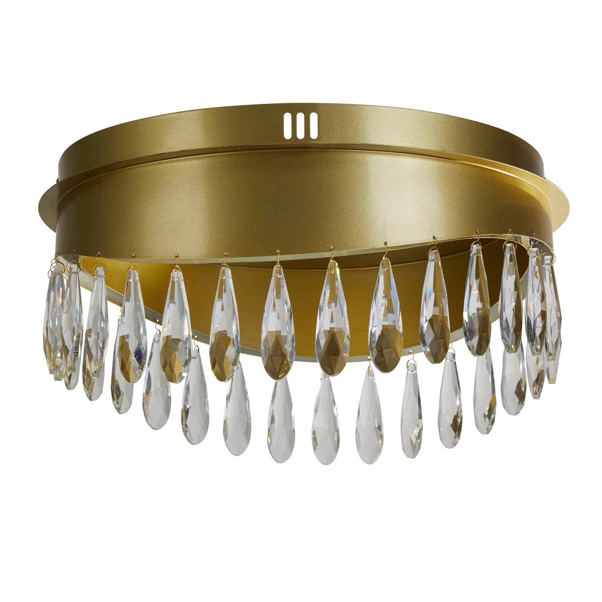 Led-deckenleuchte Jewel 19211-1go - Goldfarben, LIFESTYLE, Glas/Metall (43/22cm)