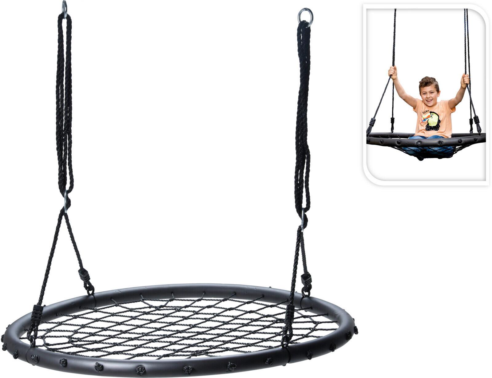 Schaukel Schwarz BxHxh: 75,5x12x29,5 cm - Schwarz, Basics, Kunststoff (75.5/12/29.5cm)