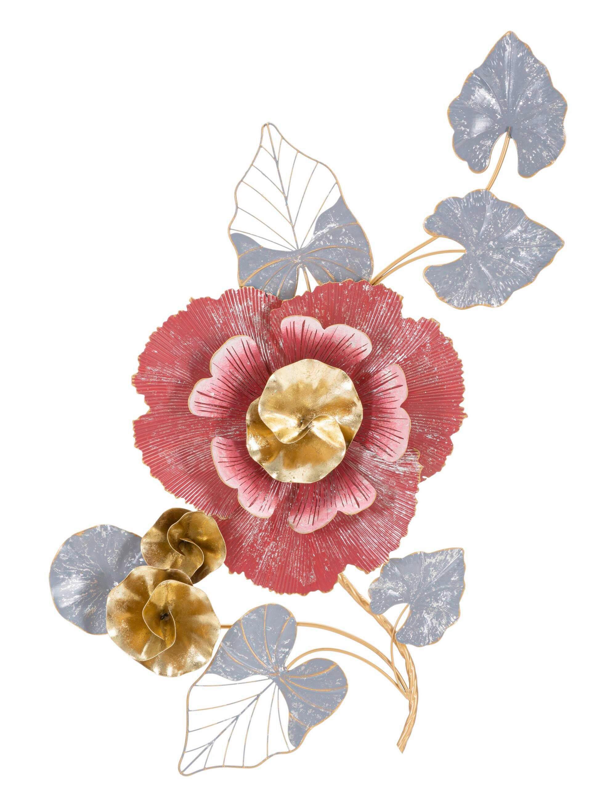 Wanddeko Lovi Gold, Grau, Rosa B: 61 cm - Goldfarben/Rosa, Basics, Metall (61/111.80/9.5cm)