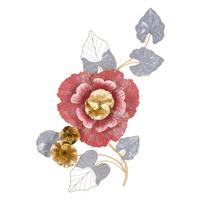 Wanddeko Lovi Gold, Grau, Rosa B: 61 Cm - Goldfarben/Rosa, Basics, Metall (61/111.80/9.5cm)