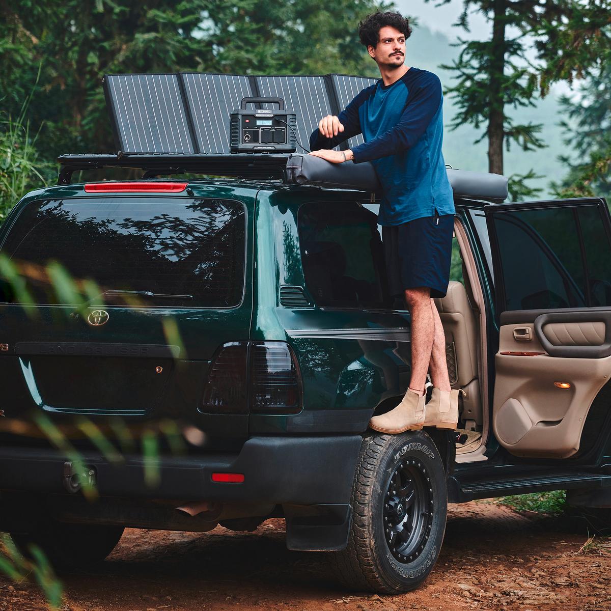 Solarpanel Balderia Solarboard - Schwarz, Trend, Kunststoff/Textil (161,5/52/2,5cm)