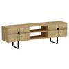 Lowboard Zeus TV-Schrank - Eichefarben/Walnussfarben, Design, Holzwerkstoff (160/50/35cm) - Livetastic
