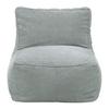 Sedací vak CAROLINE, šedý manšestr, max. 90 kg - šedá, Moderní, textil (75/84/88cm) - Mömax