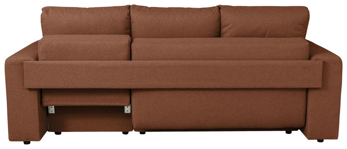 Ecksofa Bega - Chromfarben/Schwarz, Basics, Textil (240/153cm) - P & B