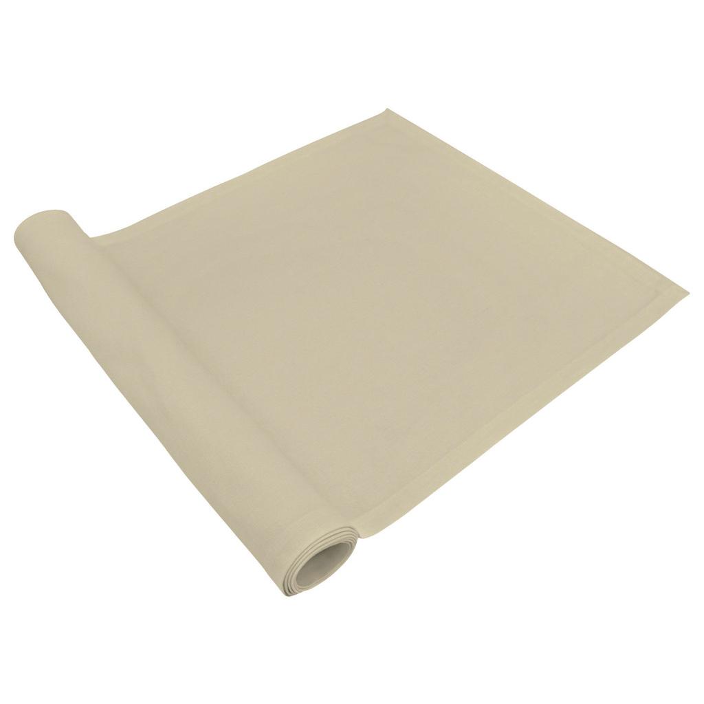 Tischläufer Alessa Sandfarben 40x150 cm Baumwolle waschbar