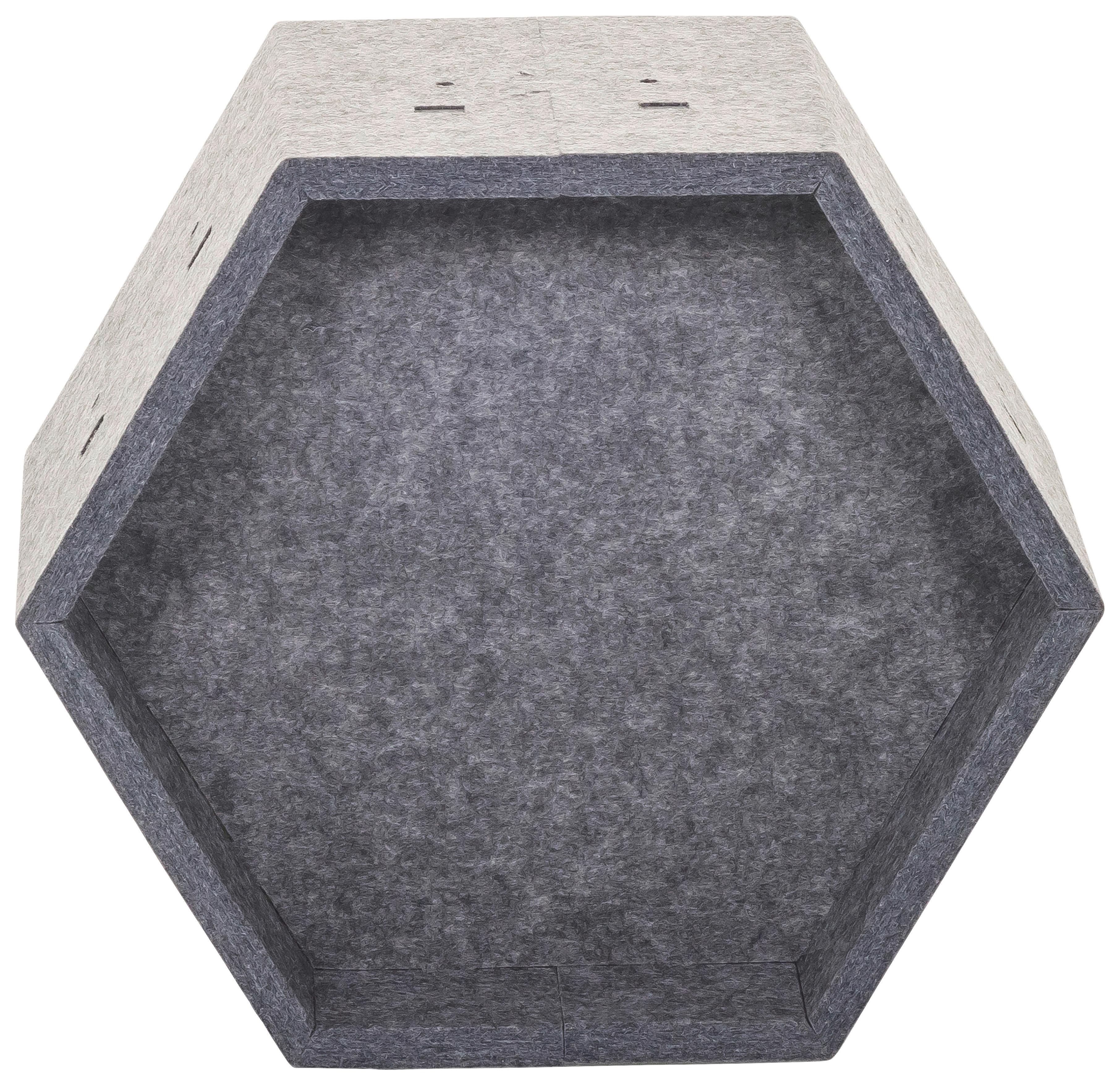 Trennwand Grau B: 31,5 Cm - Grau, MODERN, Textil (31,5/27,5/17,5cm) - MID.YOU