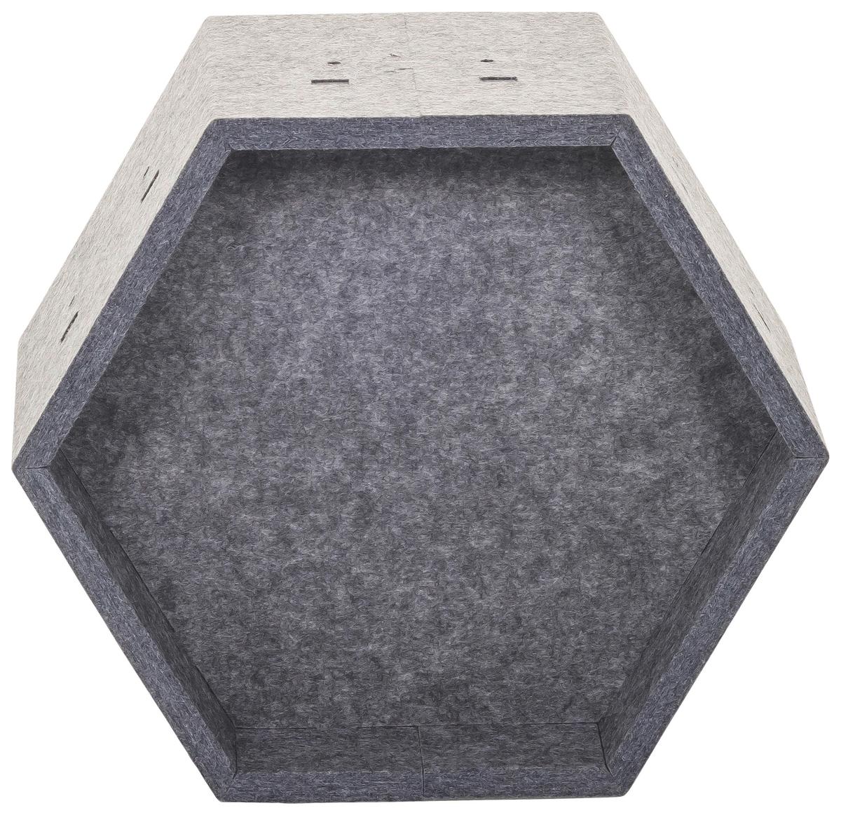 Trennwand Grau B: 31,5 Cm - Grau, MODERN, Textil (31,5/27,5/17,5cm) - MID.YOU