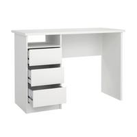 Schreibtisch Function Plus, Weiß, L: 110 Cm - Weiß, MODERN, Holzwerkstoff (110/48,5/76cm) - MID.YOU