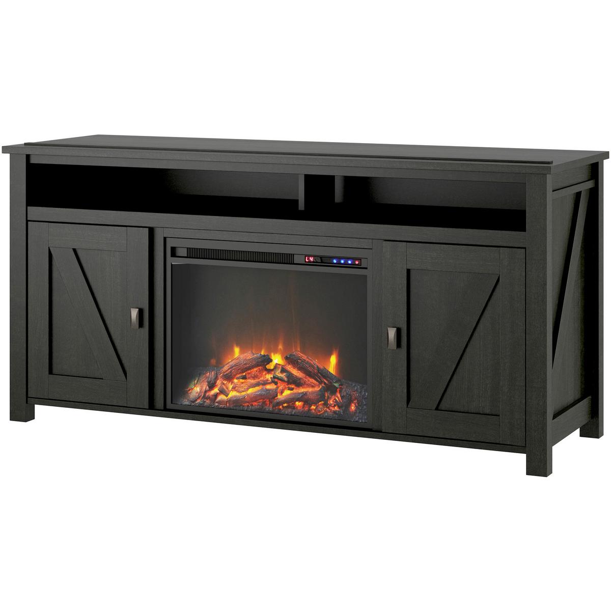 Lowboard Farmington Schwarz B: 151cm - Schwarz, Design, Holzwerkstoff/Metall (151/40/75cm) - MID.YOU