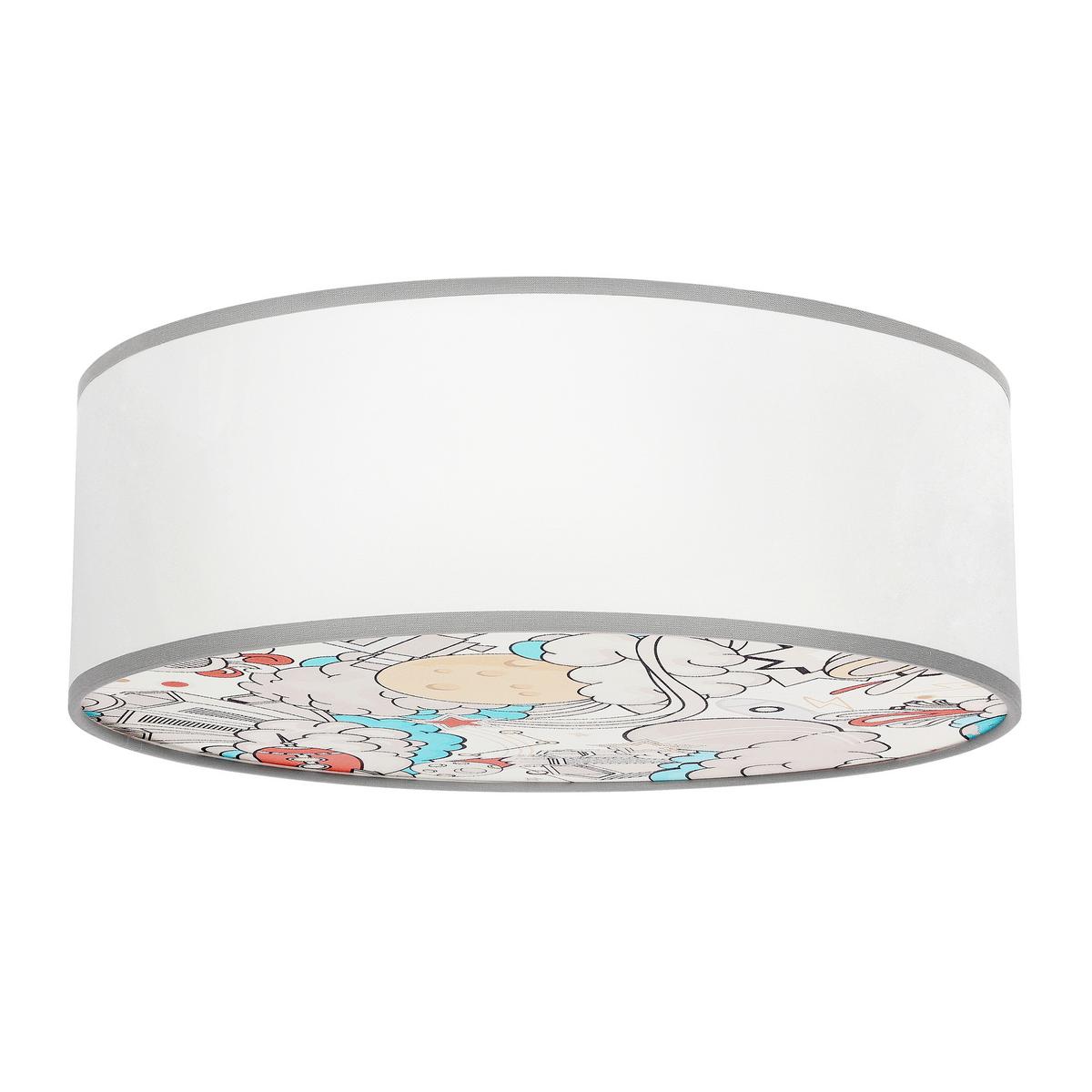 Kinderdeckenleuchte 31-38869 Kiddy Wolke - Multicolor/Weiß, KONVENTIONELL, Kunststoff/Metall (38/38/14cm)