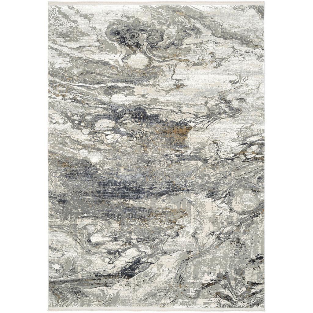 Webteppich Lille Grau/goldfarben 80x150 Cm