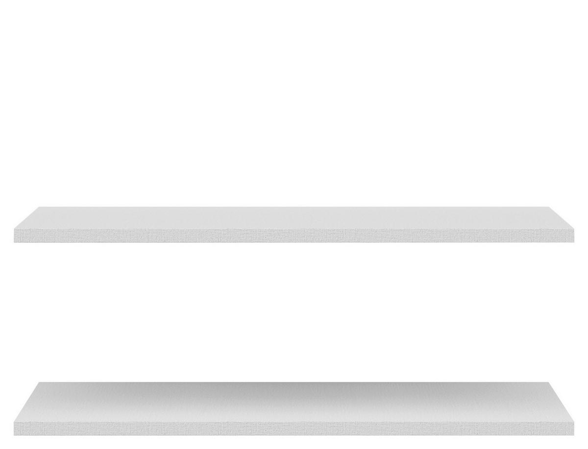 SADA VKLADACÍCH POLÍC SATURN - svetlosivá, kompozitné drevo (107/2,2/45cm)