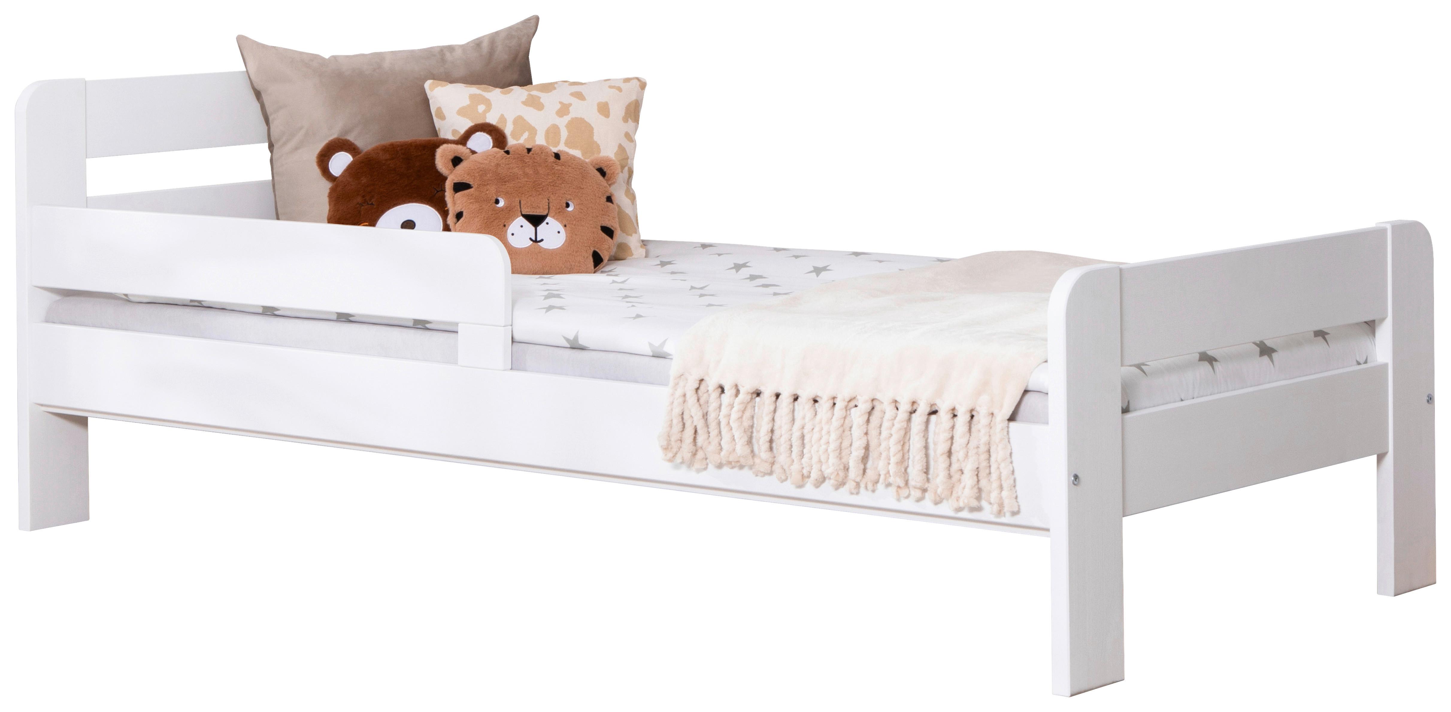 Bett Bennet Weiß Lf: 90x200 Cm - Weiß, MODERN, Holz (90/200cm) - MID.YOU