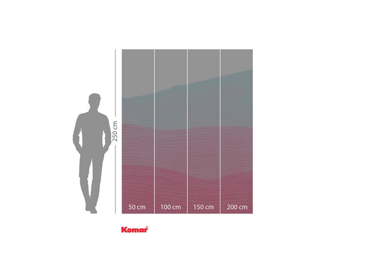 Vliestapete Strawberry Streets - Pink/Rosa, Basics (200/250cm) - Komar