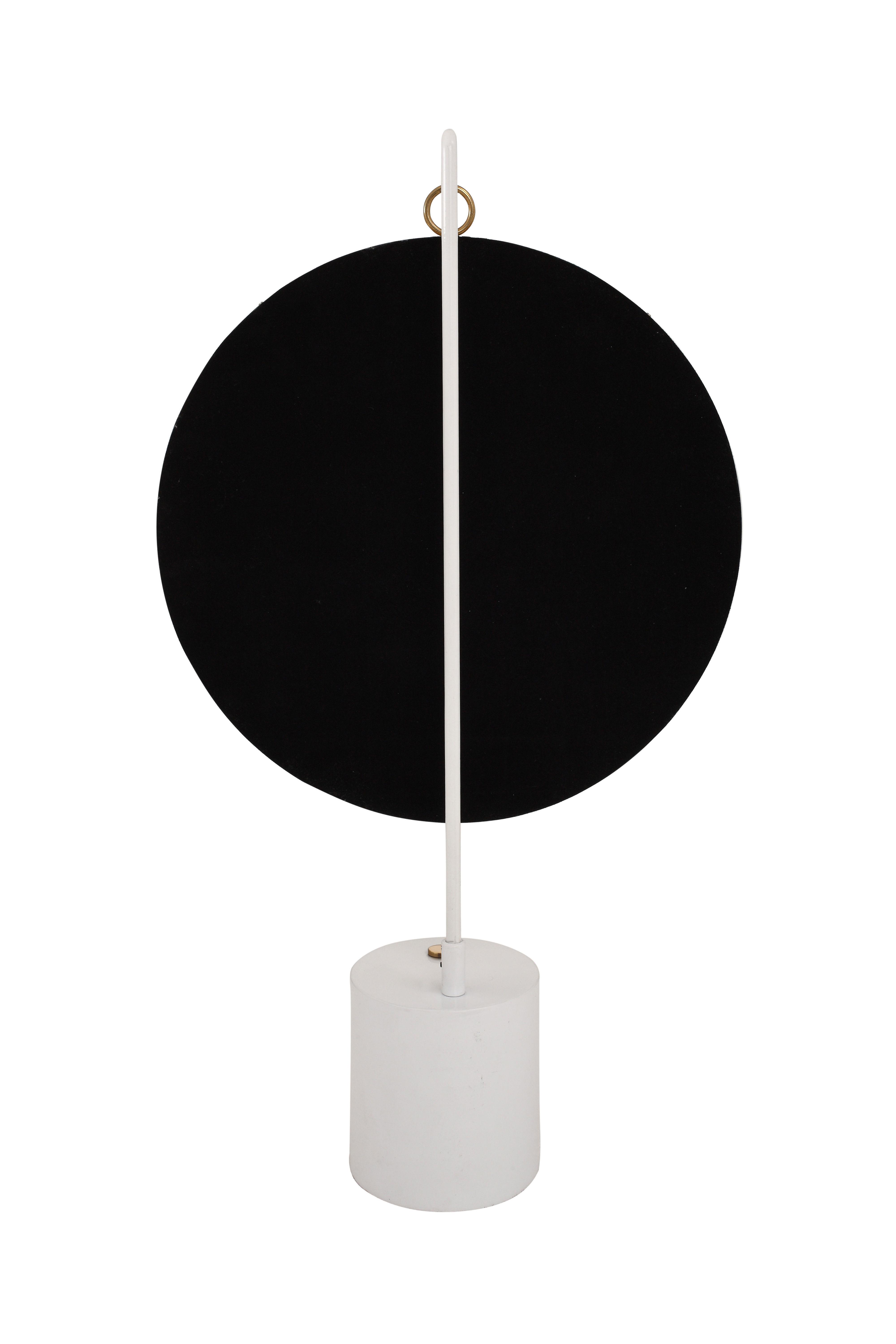 Tischspiegel Eleganca Goldfarben/Weiß H: 75 cm - Goldfarben/Weiß, LIFESTYLE, Glas/Metall (41/75/14cm)