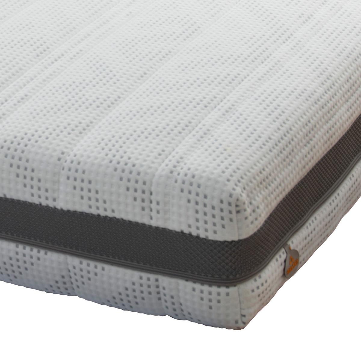 Gelschaummatratze Nashville 90x200 Cm H3 H: 20 Cm - Weiß, Textil (90/200cm) - Sembella