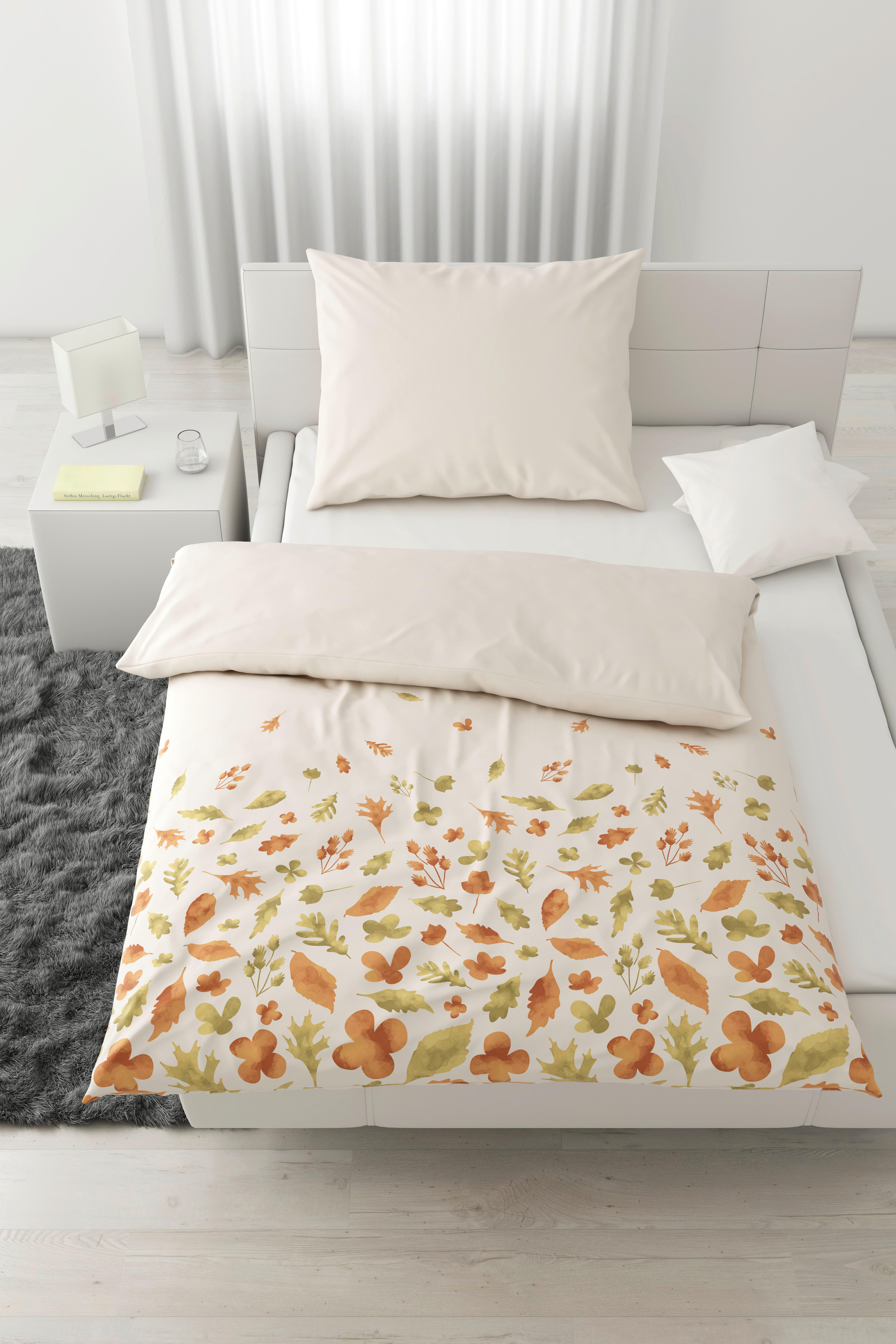 POVLEČENÍ STREUBLÄTTER - bílá, Moderní, textil (140/200cm) - Modern Living