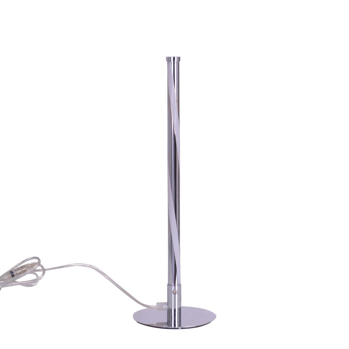 LED-Tischlampe Chromfarben mit Kippschalter - Chromfarben, Design, Kunststoff/Metall (13,5/40cm) - Näve