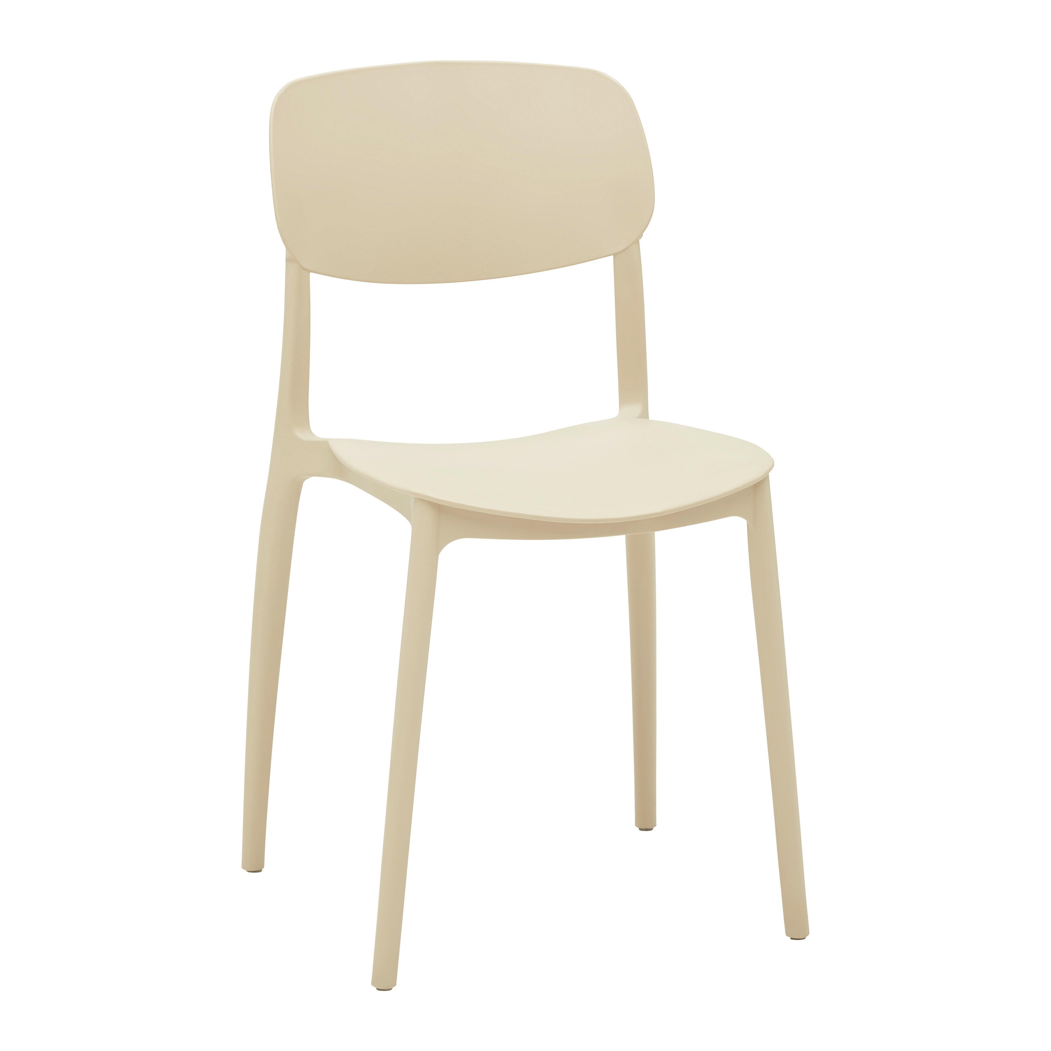 Stohovatelní židle Jiří béžová - béžová, Moderní, plast (44/78/49cm) - Based