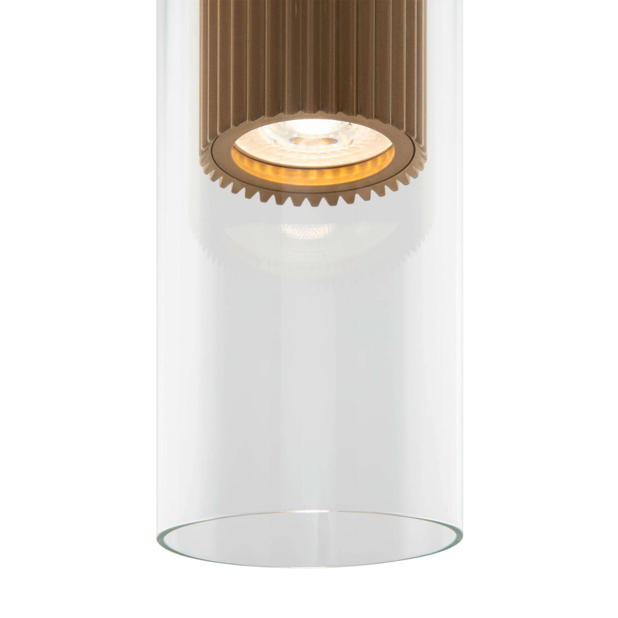 Pendelleuchte Dynamics - Transparent/Goldfarben, Trend, Glas/Metall (8/32cm) - MAYTONI