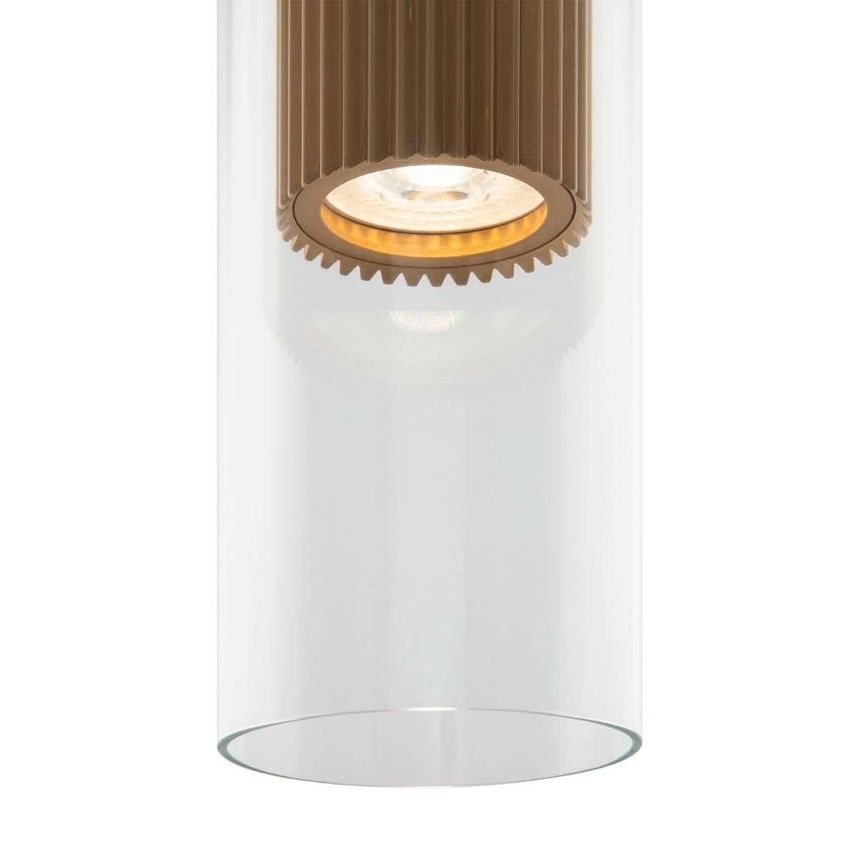 Pendelleuchte Dynamics - Transparent/Goldfarben, Trend, Glas/Metall (8/32cm) - MAYTONI