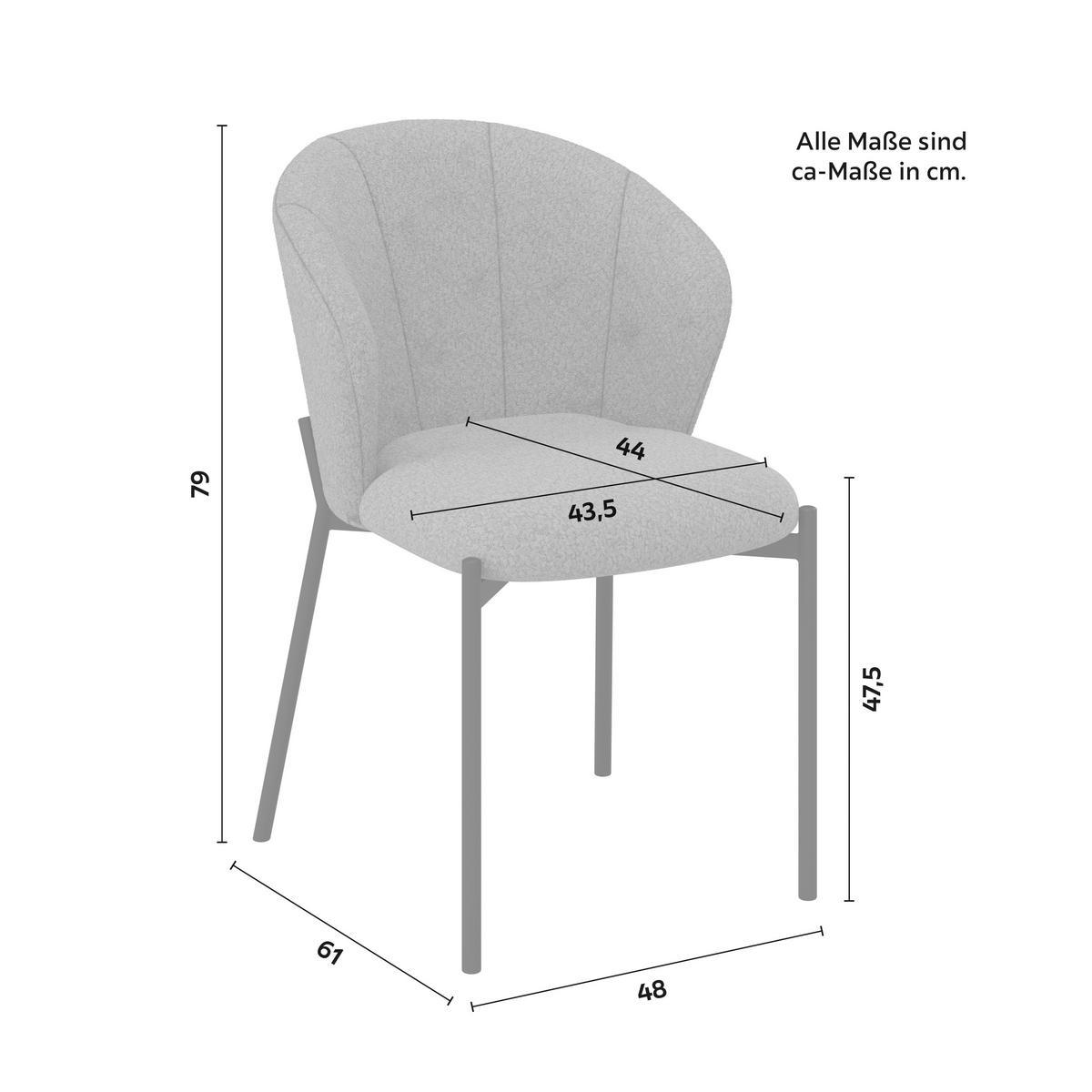 ŽIDLE ZOEY - černá/zelená, Moderní, kov/dřevo (48/79/61cm) - Bessagi Home