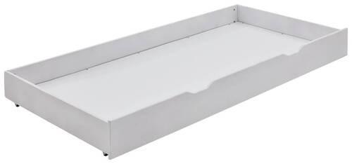 Bettkasten Lupo 2 B: 195 cm Buche Weiß mit Rollen